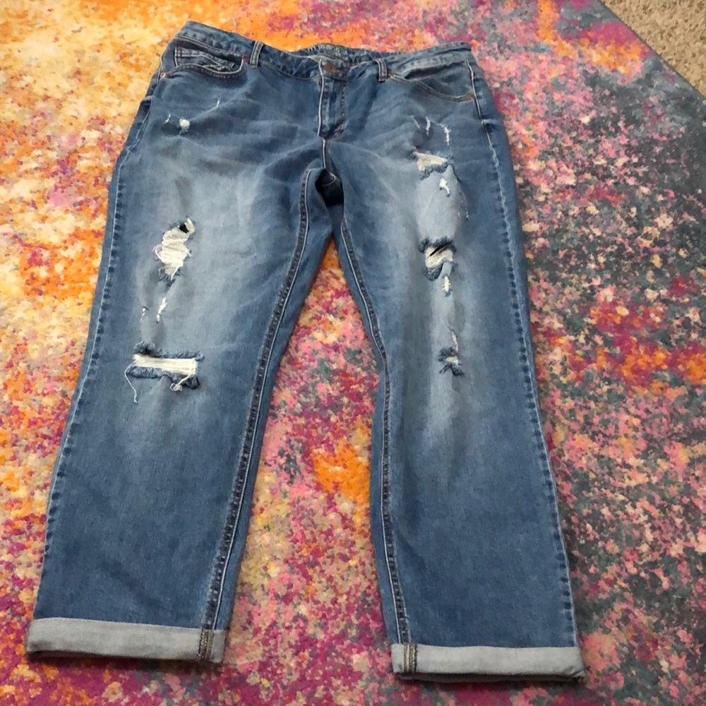 Distressed Maurice’s jeans